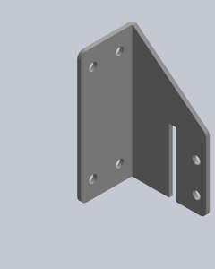 Clamp right for EB idler V21 nest empty Relax 2.0 - prod int